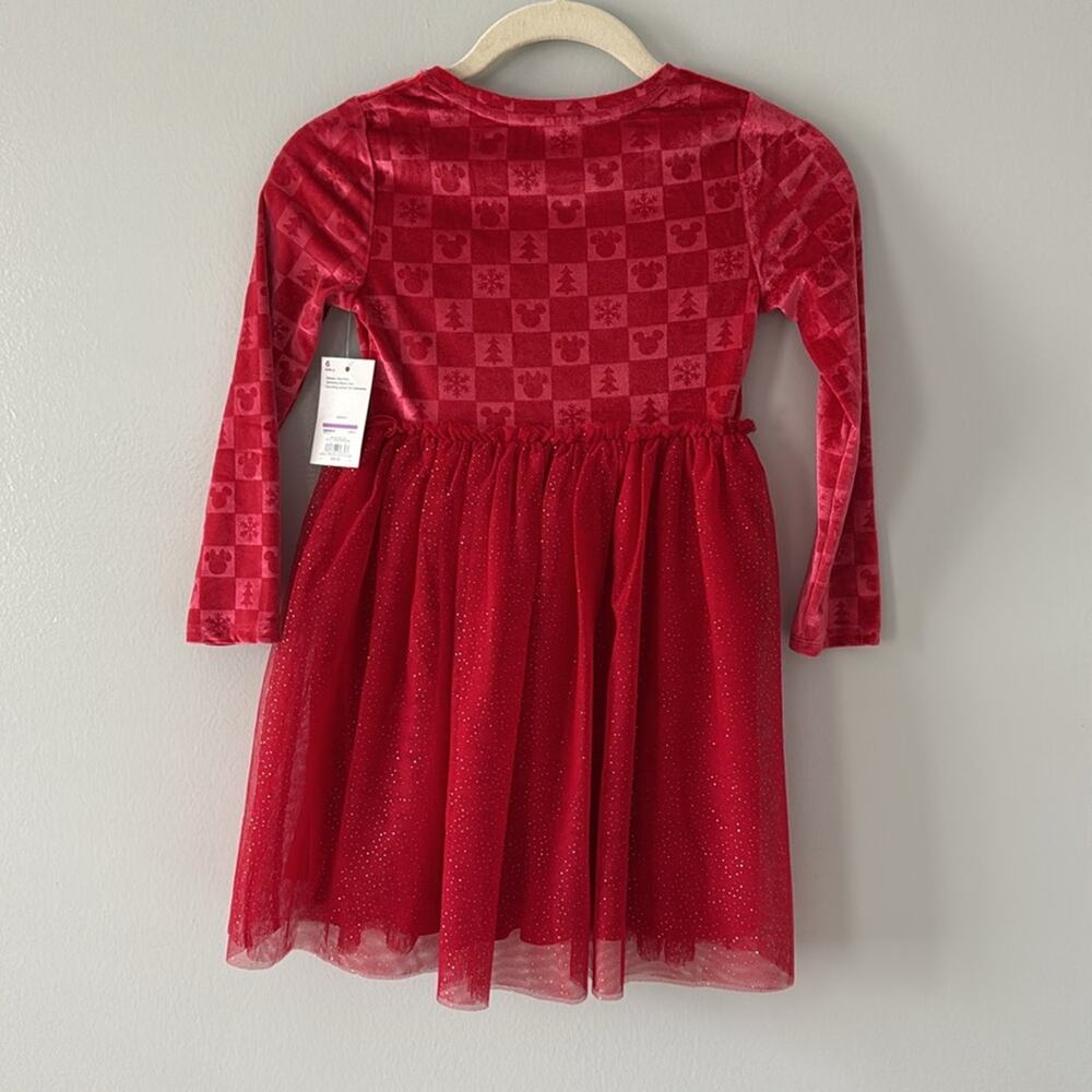 Disney Minnie Mouse Christmas Red Dress New with Tag Sz 6 Holiday Santa Pictures - Picture 6 of 9